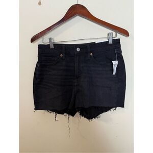 Old Navy High-Waisted OG Straight Cut-Off Jean Shorts -- 3-inch inseam Black NWT